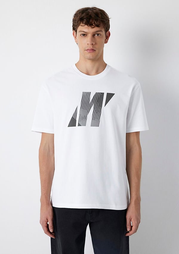 Mavi PRO BASKILI TİŞÖRT Beyaz Beyaz Erkek T-Shirt