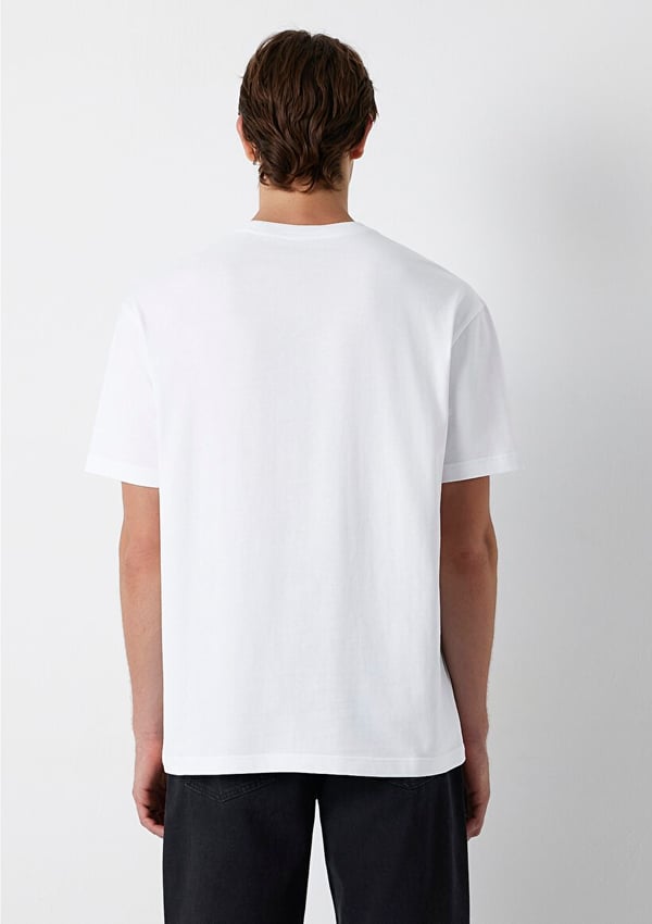 Mavi PRO LOGO TİŞÖRT Beyaz Beyaz Erkek T-Shirt
