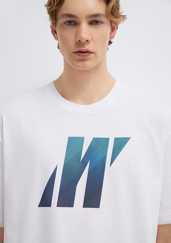 Mavi PRO LOGO TİŞÖRT Beyaz Beyaz Erkek T-Shirt