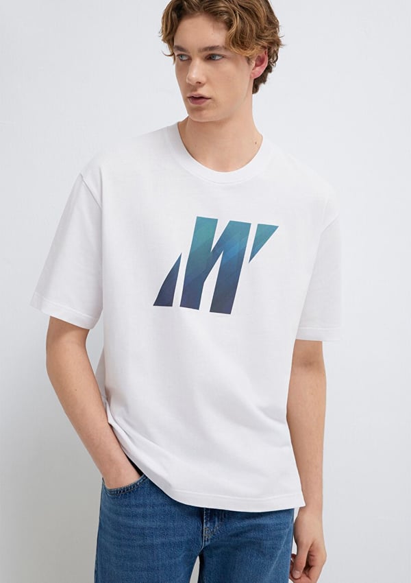 Mavi PRO LOGO TİŞÖRT Beyaz Beyaz Erkek T-Shirt