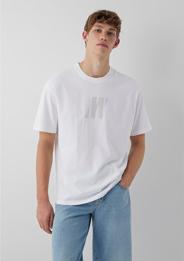 Mavi PRO LOGO TİŞÖRT Beyaz Beyaz Erkek T-Shirt