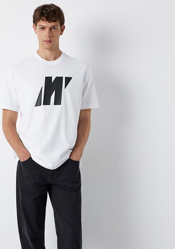 Mavi PRO LOGO TİŞÖRT Beyaz Beyaz Erkek T-Shirt