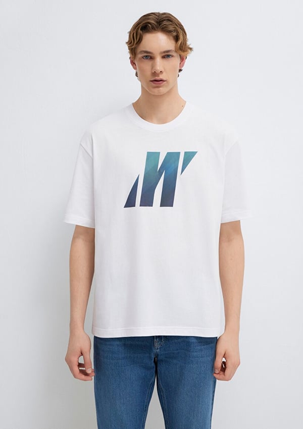 Mavi PRO LOGO TİŞÖRT Beyaz Beyaz Erkek T-Shirt