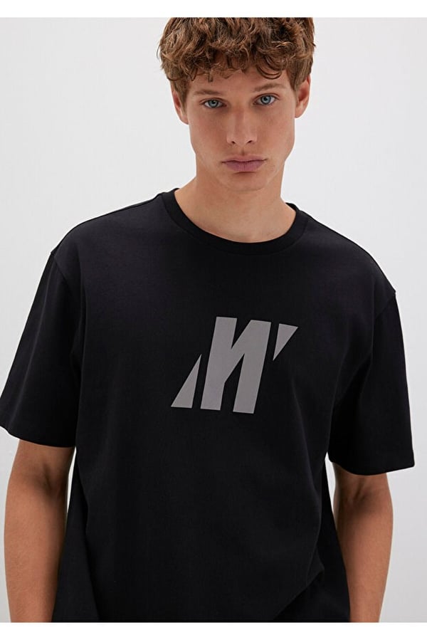 Mavi PRO LOGO TİŞÖRT Siyah Siyah Erkek T-Shirt