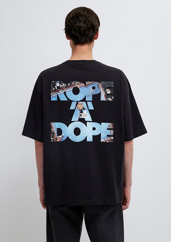 Mavi ROPE A DOPE TİŞÖRT Siyah Siyah Erkek T-Shirt