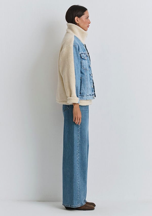 Mavi RUBiNA Lt Sherpa Denim Denim Kadın Mont