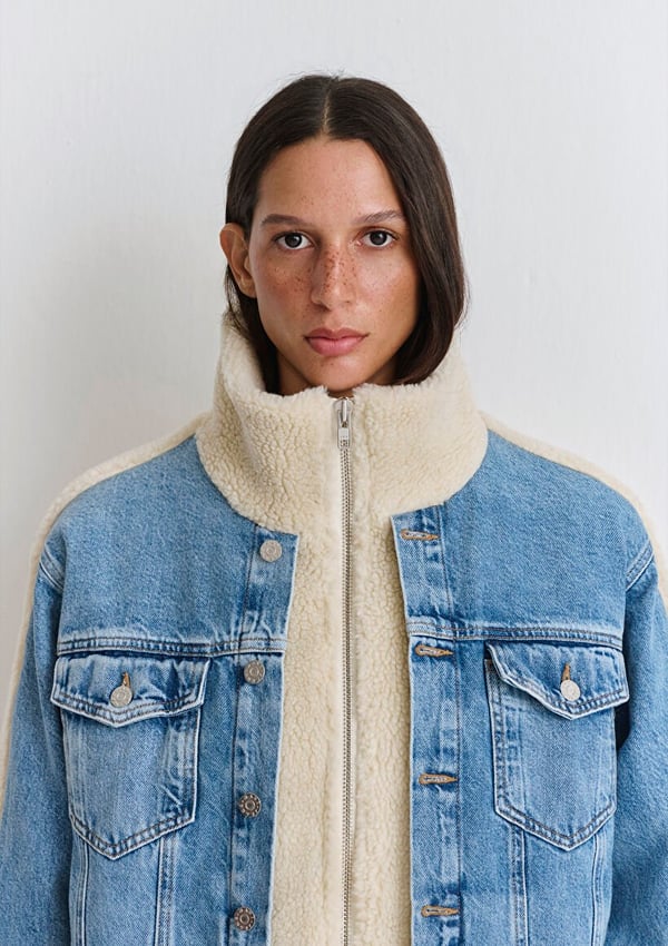 Mavi RUBiNA Lt Sherpa Denim Denim Kadın Mont