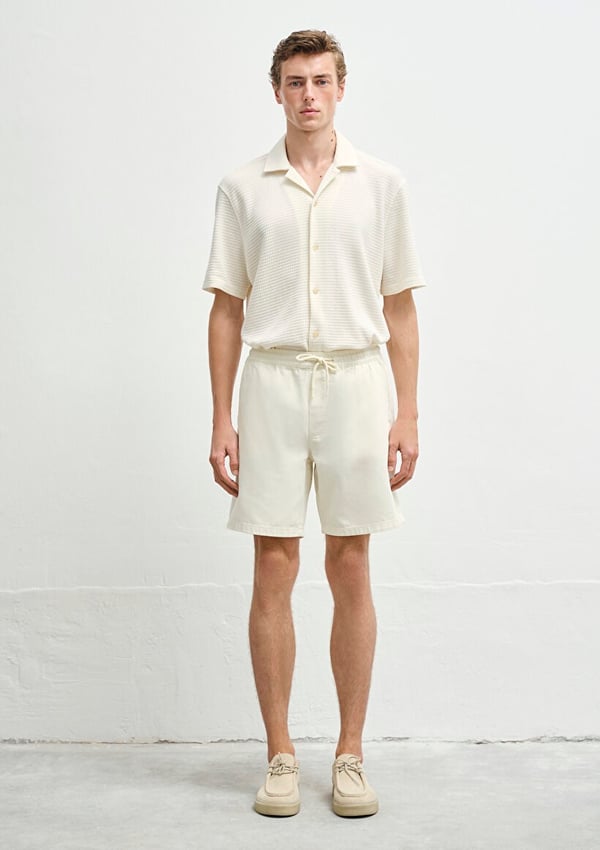 Mavi SAMOS Off White Denim Kırık Beyaz Erkek Şort