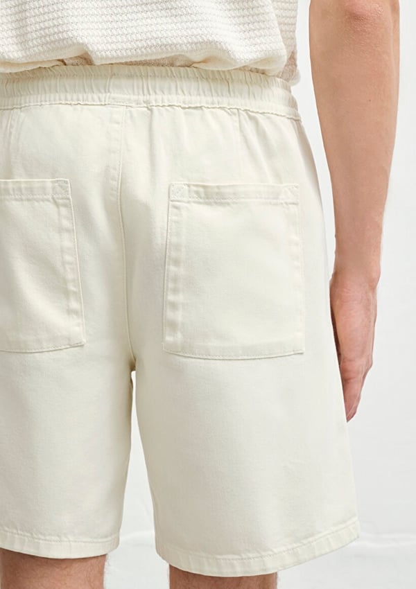 Mavi SAMOS Off White Denim Kırık Beyaz Erkek Şort
