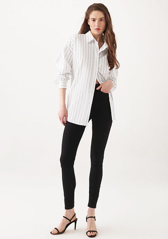 Mavi SERENAY Black Gold Shape Siyah Kadın Kot Pantolon