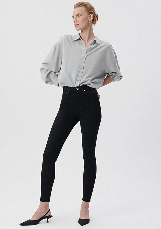 Mavi SERENAY Black Gold Shape Siyah Kadın Kot Pantolon