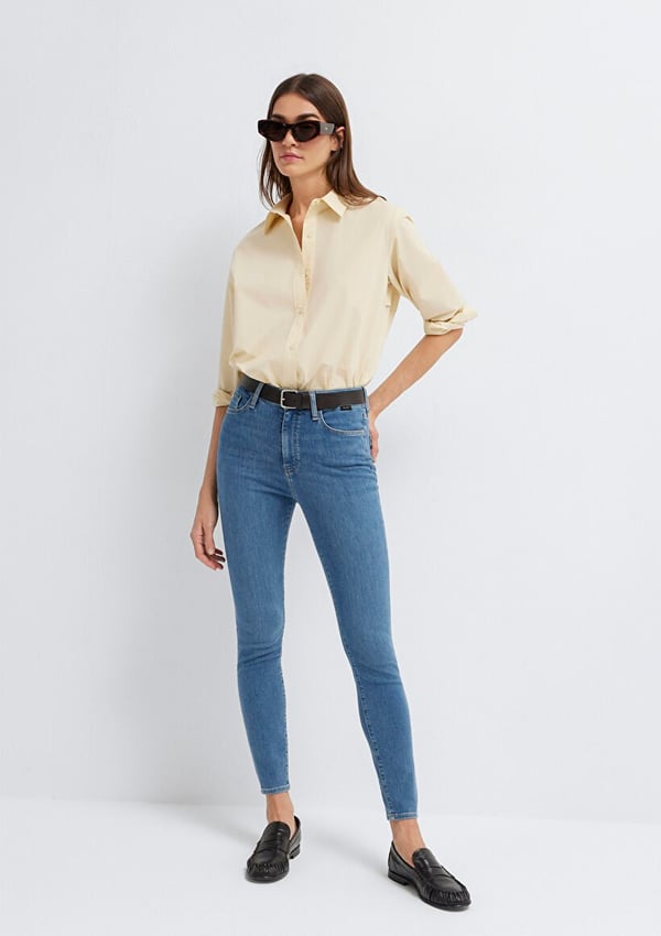 Mavi SERENAY Mid Brushed Gold Premium Denim Kadın Kot Pantolon