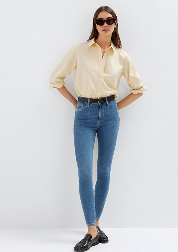 Mavi SERENAY Mid Brushed Gold Premium Denim Kadın Kot Pantolon