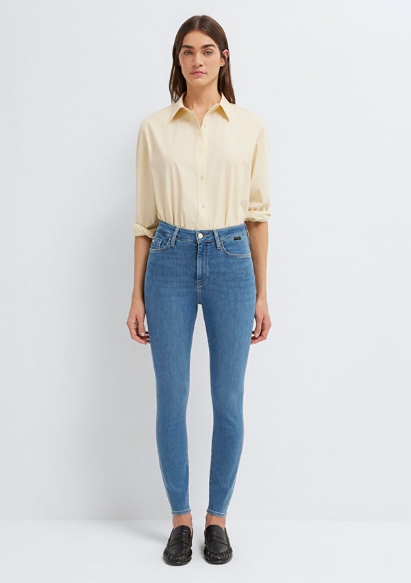 Mavi SERENAY Mid Brushed Gold Premium Denim Kadın Kot Pantolon