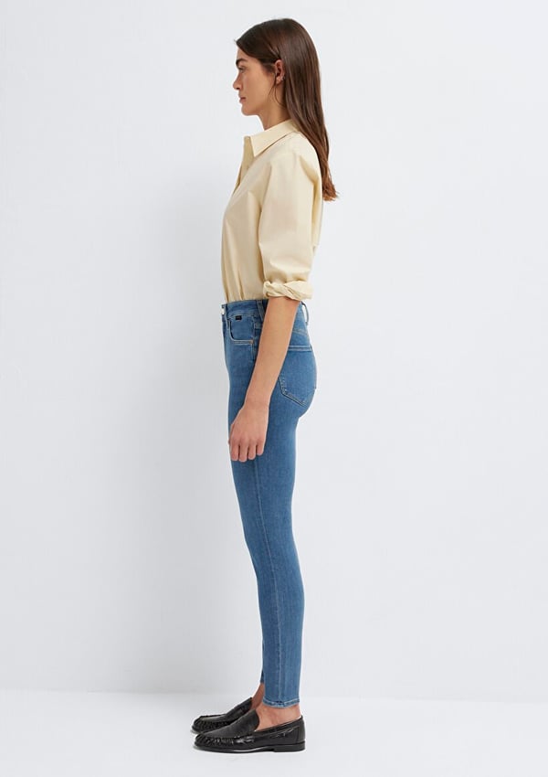 Mavi SERENAY Mid Brushed Gold Premium Denim Kadın Kot Pantolon