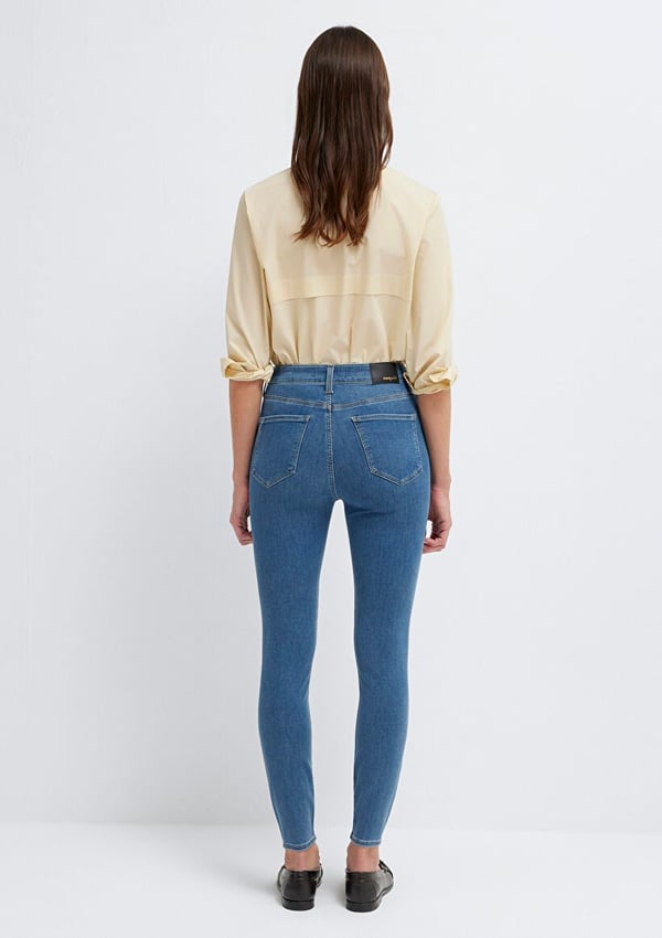 Mavi SERENAY Mid Brushed Gold Premium Denim Kadın Kot Pantolon