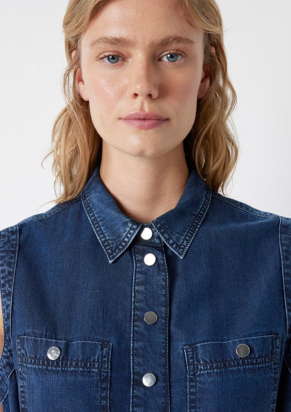Mavi SIMLY Ink Gold Denim Kadın Elbise