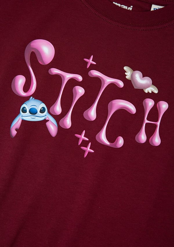 Mavi STITCH TİŞÖRT Burgundy Bordo Kız Çocuk T-Shirt