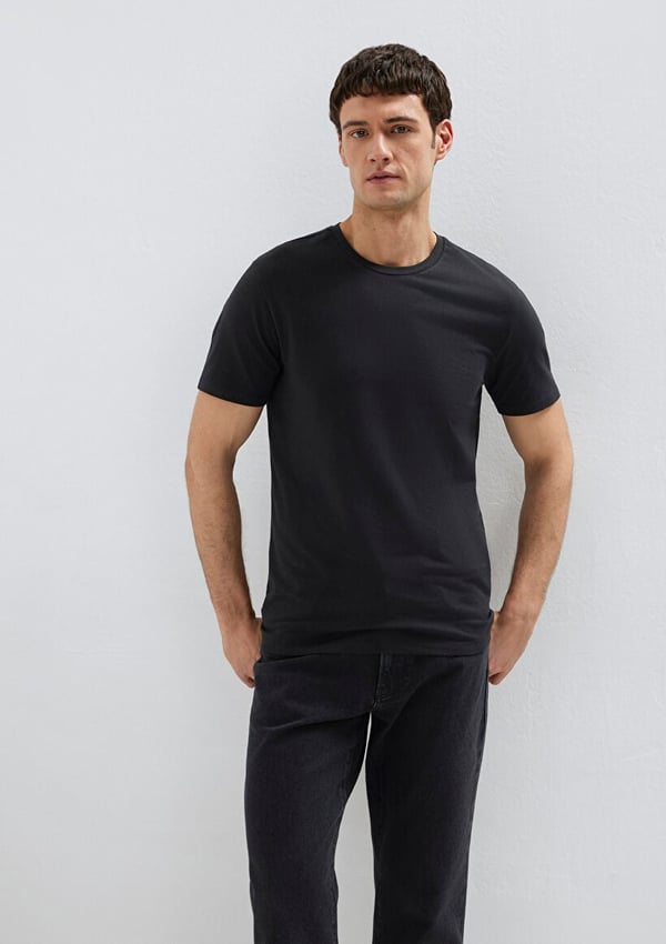 Mavi STRETCH TİŞÖRT Siyah Siyah Erkek T-Shirt