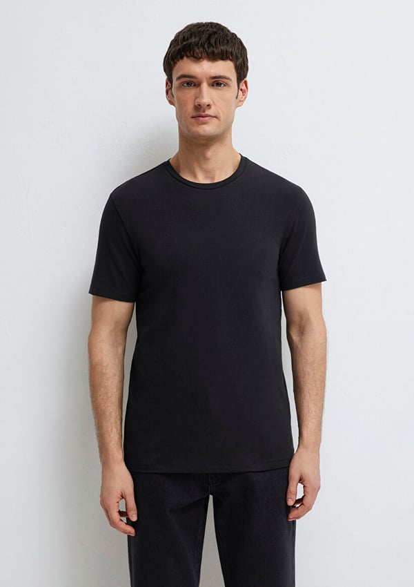 Mavi STRETCH TİŞÖRT Siyah Siyah Erkek T-Shirt