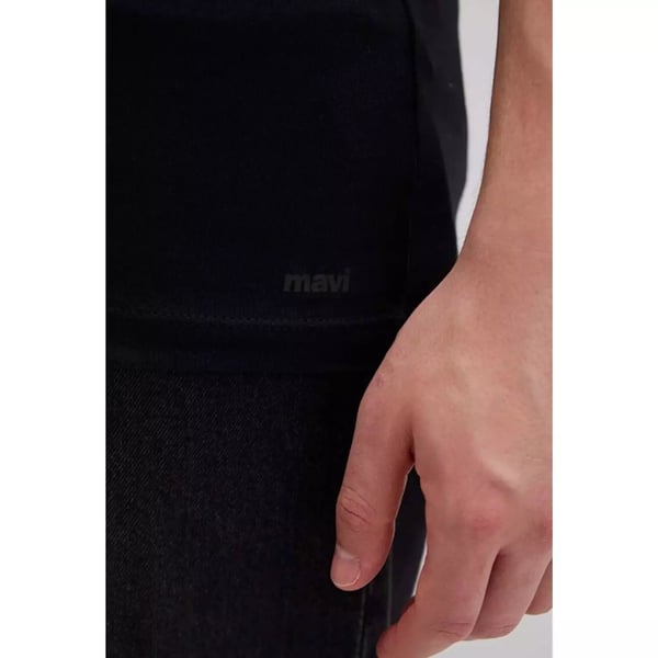 Mavi STRETCH V YAKA TİŞÖRT Siyah Siyah Erkek T-Shirt