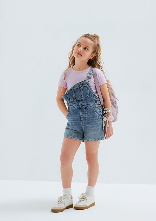 Mavi SUNNIE Lt Blue Denim Denim Kız Çocuk Tulum