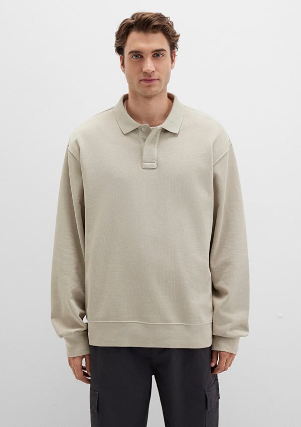 Mavi SWEATSHiRT TaS Gri Bej Erkek Sweatshirt