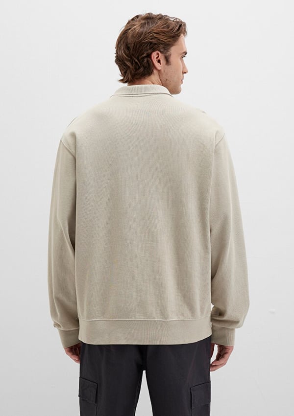 Mavi SWEATSHiRT TaS Gri Bej Erkek Sweatshirt