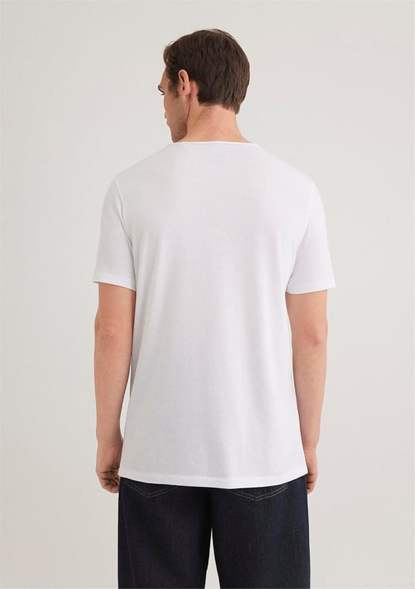 Mavi TİŞÖRT Beyaz Beyaz Erkek T-Shirt