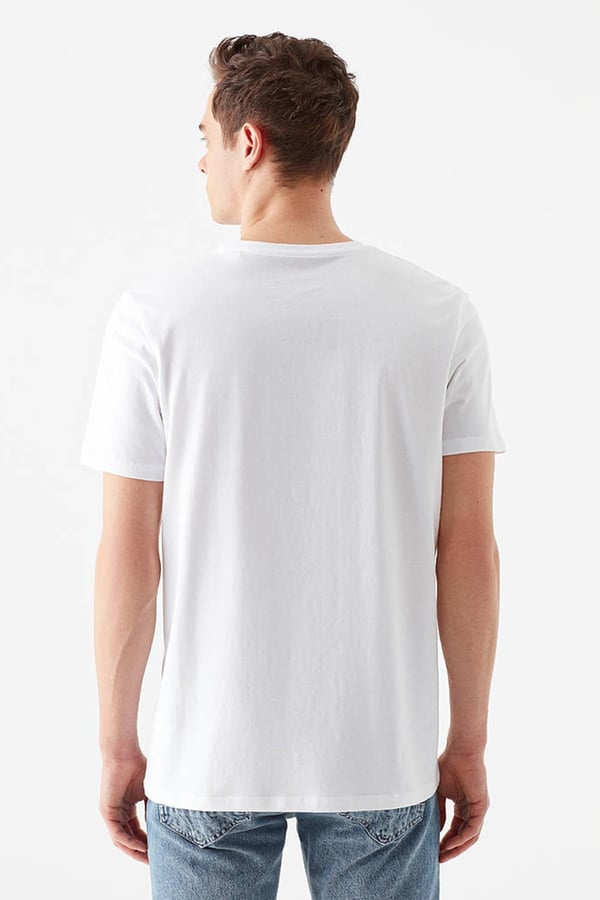 Mavi TİŞÖRT Beyaz Beyaz Erkek T-Shirt