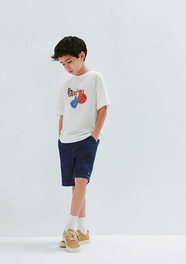Mavi TOBIAS Dark Blue Denim Lacivert Erkek Çocuk Şort
