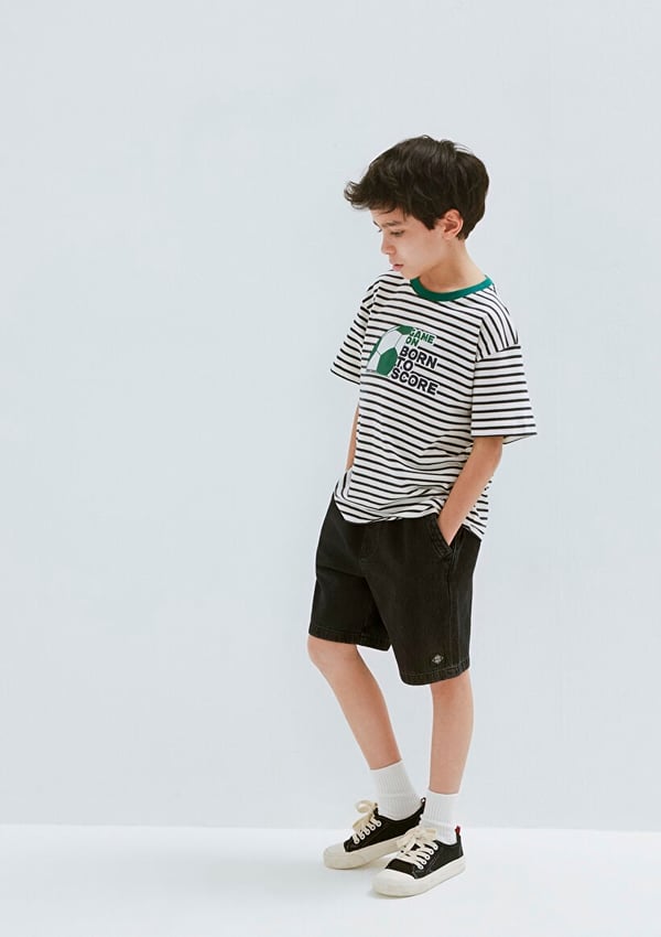 Mavi TOBIAS Dark Smoke Denim Antrasit Erkek Çocuk Şort