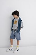 Mavi TOBIAS Mid Blue Denim Denim Erkek Çocuk Şort