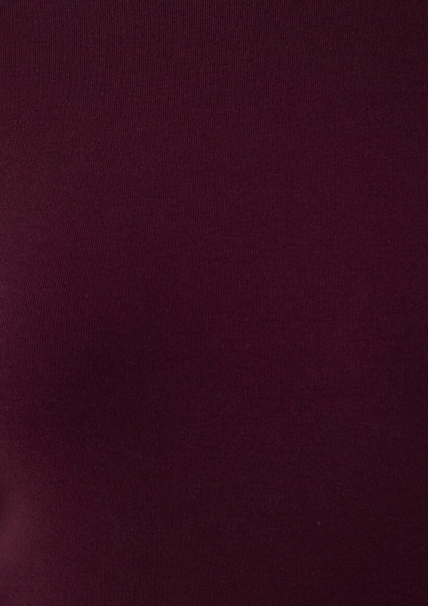 Mavi UZUN KOLLU MODELLİ PENYE Fig Bordo Kadın T-Shirt