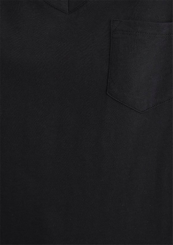 Mavi V YAKA BASiC TİŞÖRT Siyah Siyah Kadın T-Shirt