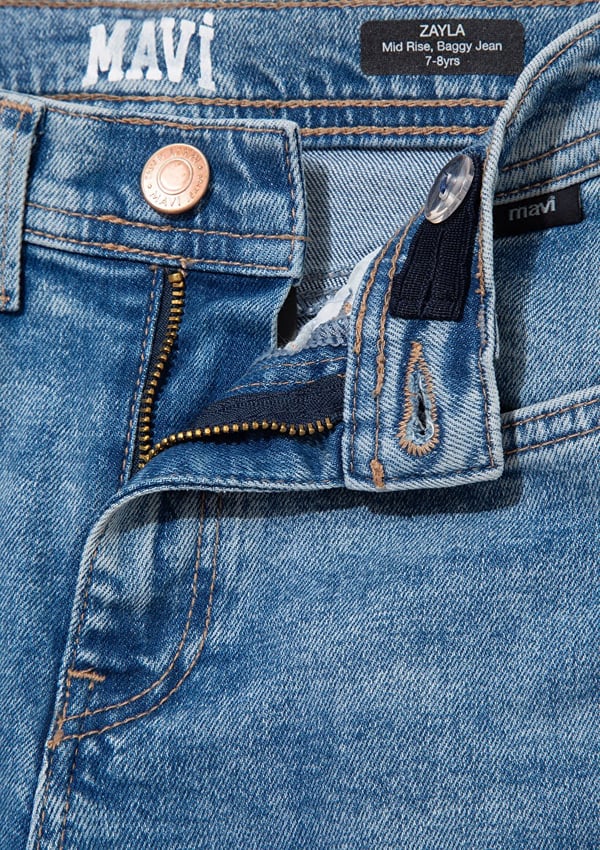 Mavi VIVIY Mid Blue Denim Denim Kız Çocuk Kot Pantolon