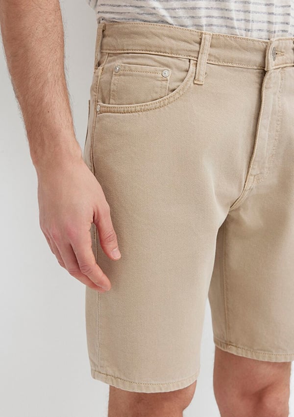 Mavi WILLIS Street Puslu Bej Denim Bej Erkek Şort