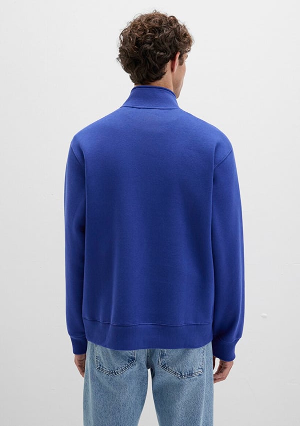 Mavi WiNNERS CLUB YARiM FERMUARLi SWEATSHiRT Lacivert Erkek Sweatshirt