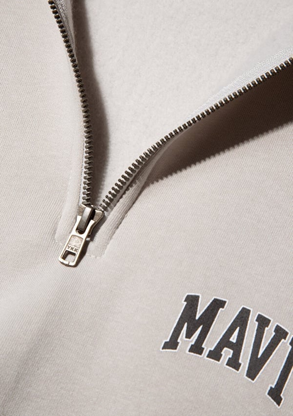 Mavi YARiM FERMUARLi SWEATSHiRT Acik Gri Gri Erkek Sweatshirt