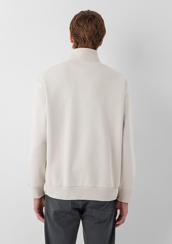 Mavi YARIM FERMUARLI SWEATSHIRT Ay Taşı Beji Bej Erkek Sweatshirt