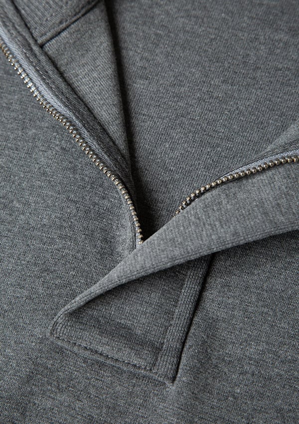 Mavi YARiM FERMUARLi SWEATSHiRT Gri Melanj Gri Erkek Sweatshirt