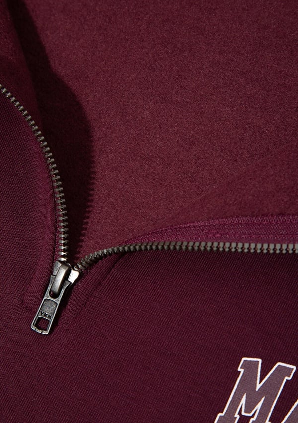 Mavi YARIM FERMUARLI SWEATSHIRT Şarap Bordo Bordo Erkek Sweatshirt
