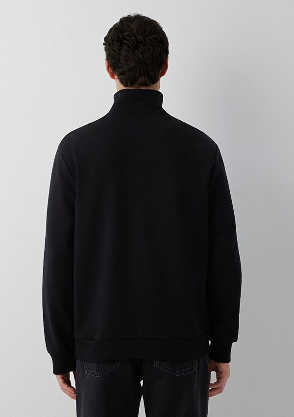 Mavi YARIM FERMUARLI SWEATSHIRT Siyah Siyah Erkek Sweatshirt