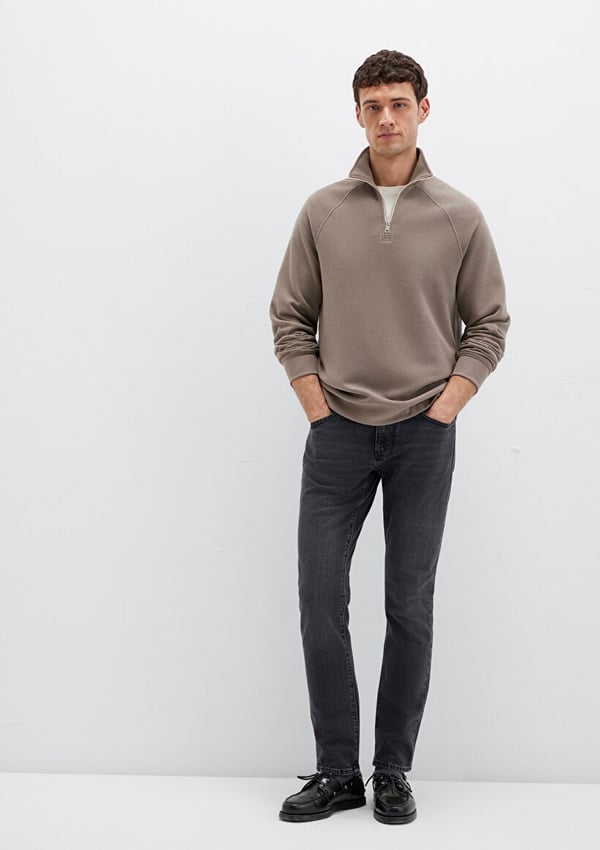 Mavi YARiM FERMUARLi SWEATSHiRT Walnut Kahverengi Erkek Sweatshirt