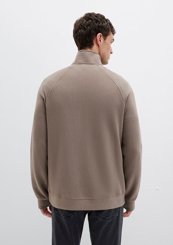 Mavi YARiM FERMUARLi SWEATSHiRT Walnut Kahverengi Erkek Sweatshirt