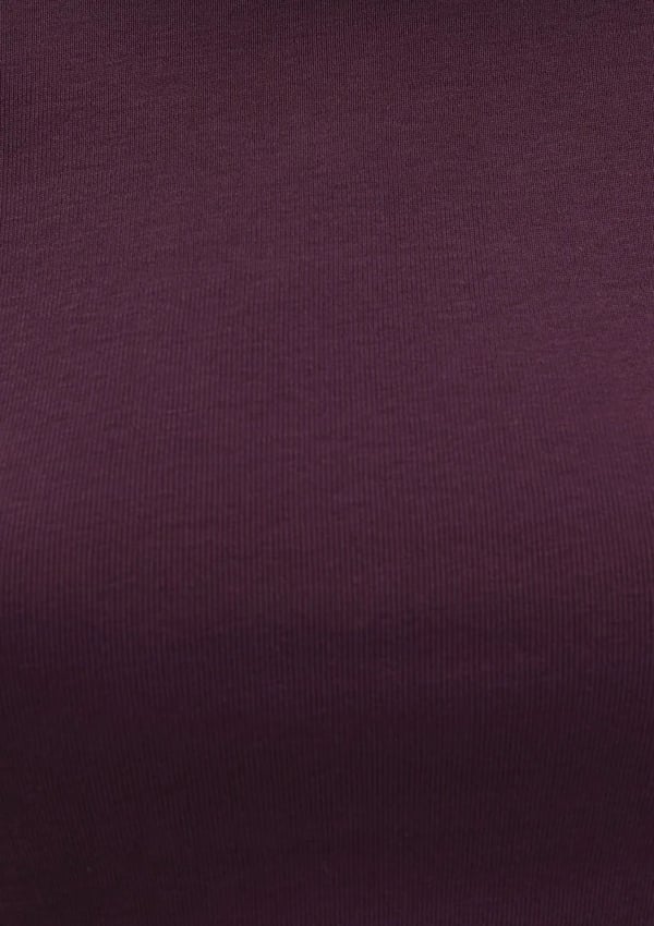 Mavi YUVARLAK YAKA BASIC TİŞÖRT Şarap Bordo Bordo Kadın T-Shirt