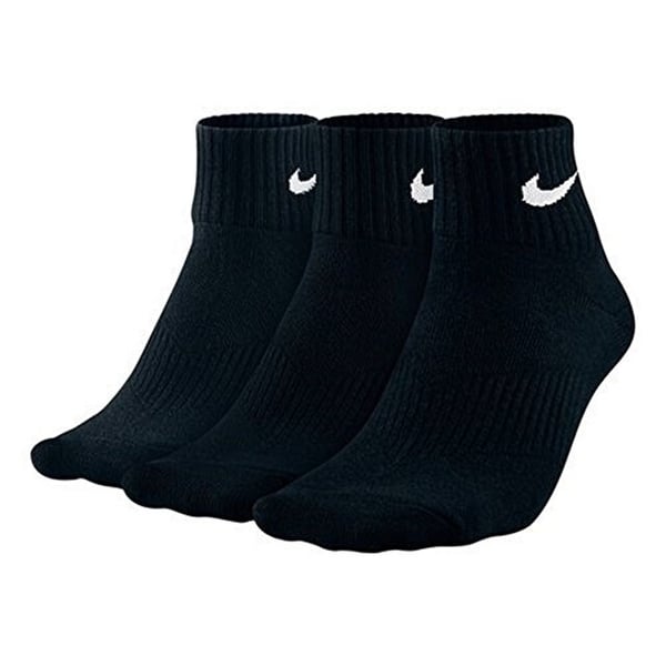 Nike 3PPK LIGHTWEIGHT QUARTER (S,M, Siyah Erkek Çorap