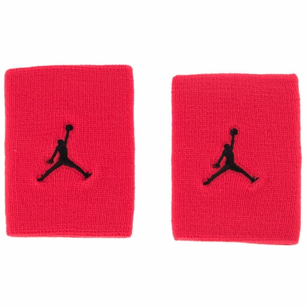 Nike JORDAN JUMPMAN WRISTBANDS 2 PK GYM RED/BLACK OSFM Kırmızı Sporcu Bilekliği