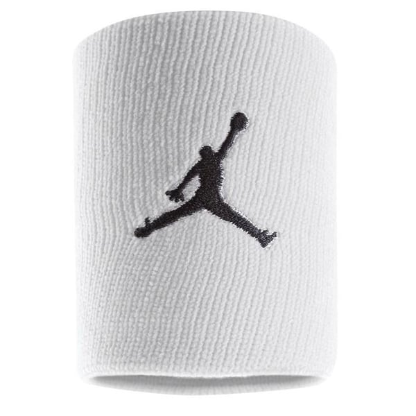 Nike JORDAN JUMPMAN WRISTBANDS 2 PK WHITE/BLACK OSFM Beyaz Sporcu Bilekliği