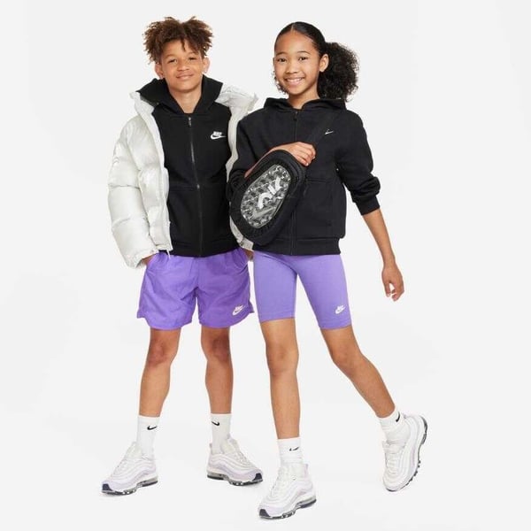 Nike K NSW CLUB FLC HD FZ LS LBR Siyah Erkek Çocuk Sweatshirt